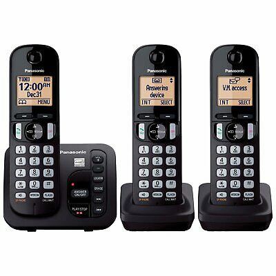 Panasonic Kx-tgc253b Dect 6.0 Cordless Phone System (kx-tgc222s Black + 1)
