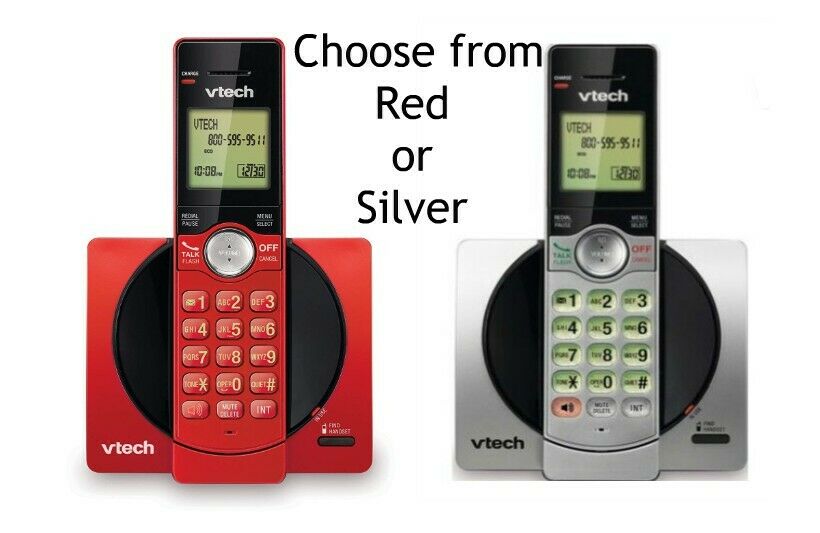 Vtech Cs6919 Cordless Phone System - Choose Red Or Silver  (1 Handset)